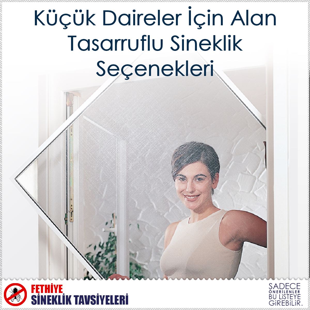 Küçük Daireler İçin Alan Tasarruflu Sineklik Seçenekleri : Kapak Görseli
