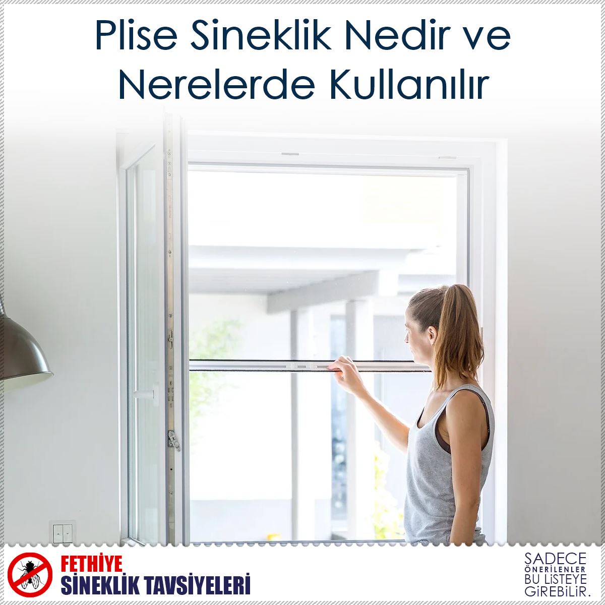 Plise Sineklik Nedir ve Nerelerde Kullanılır : Kapak Görseli