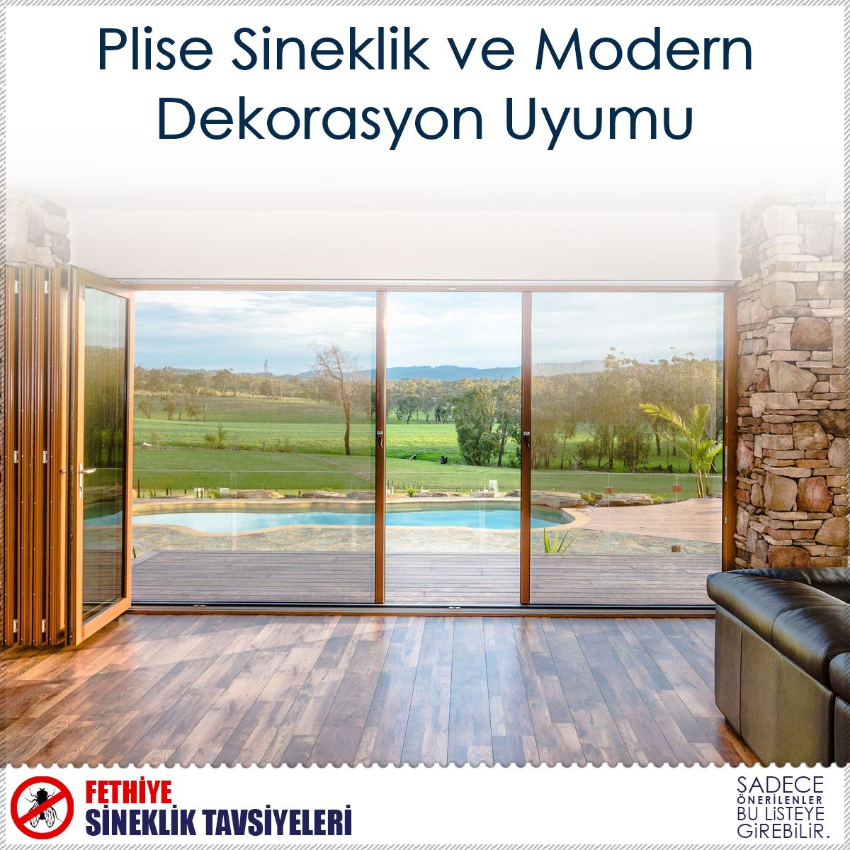 Plise Sineklik ve Modern Dekorasyon Uyumu : Kapak Görseli