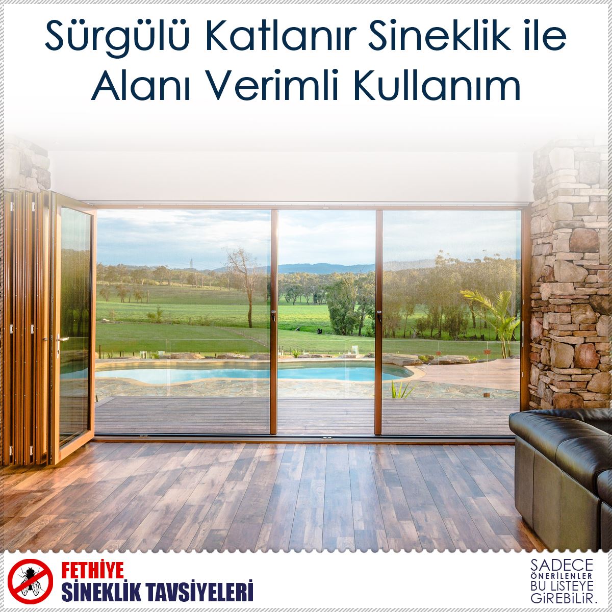 Sürgülü Katlanır Sineklik ile Alanı Verimli Kullanım : Kapak Görseli